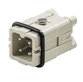 Internal industrial plug for 3 contacts + grounding